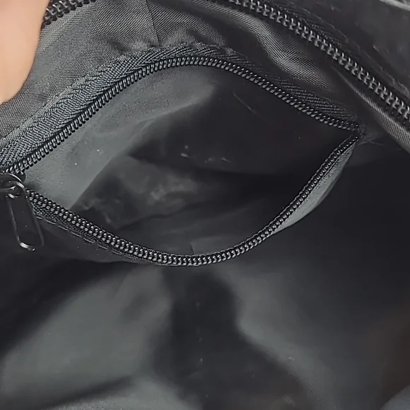 BLACK LEATHER & CROCHET PATCHWORK SMALL HANDBAG - Picture 10 of 10